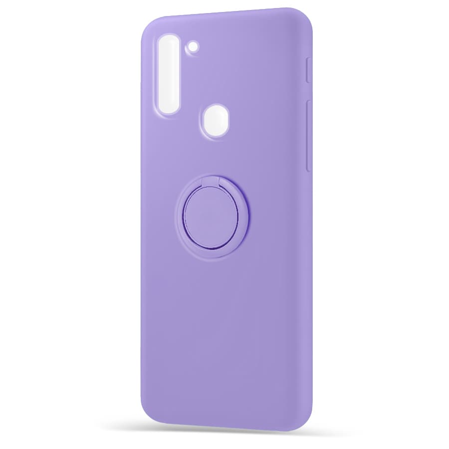 Husa spate pentru Samsung Galaxy A11 - Silicone Ring Mov
