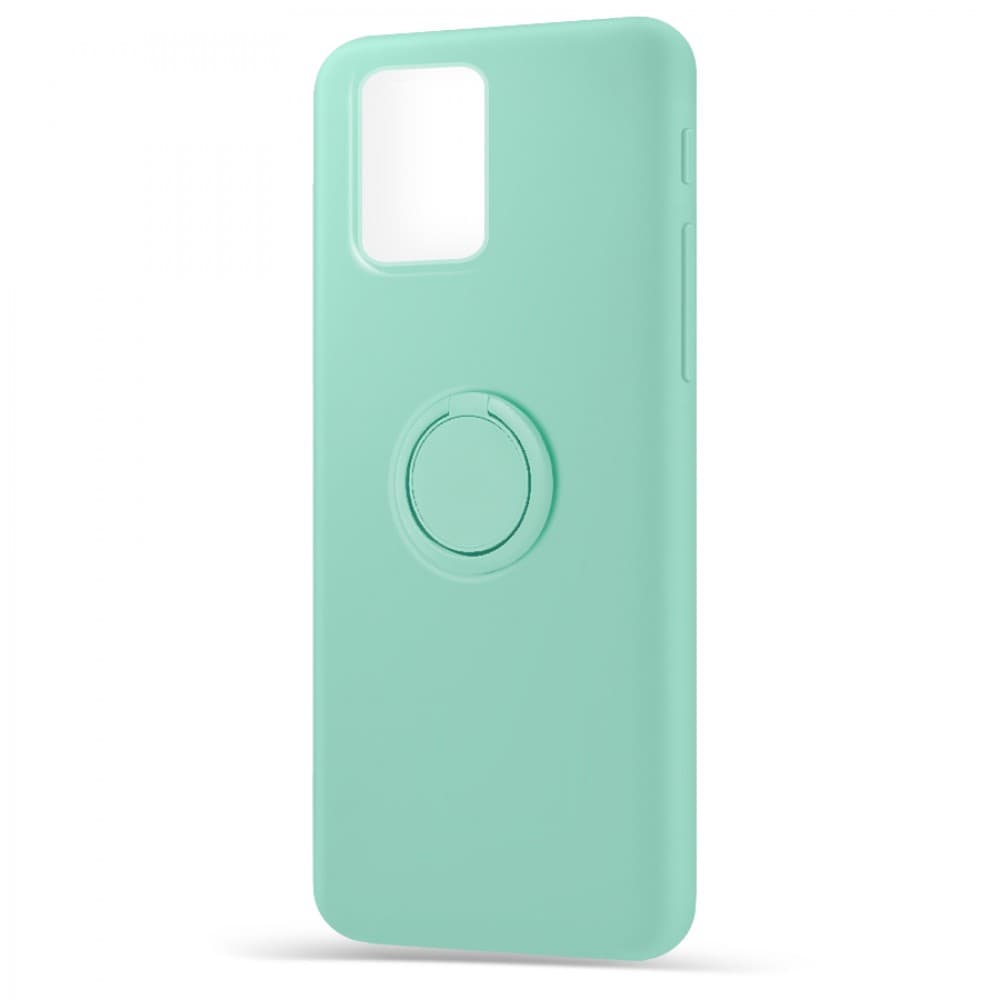 Husa spate pentru Samsung Galaxy A51 - Silicone Ring Turcoaz