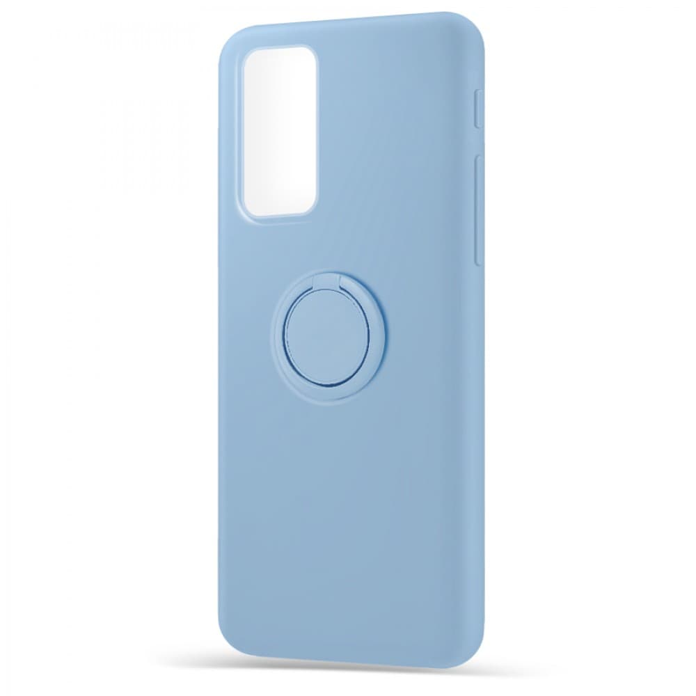 Husa spate pentru Samsung Galaxy S20 FE - Silicone Ring Bleu