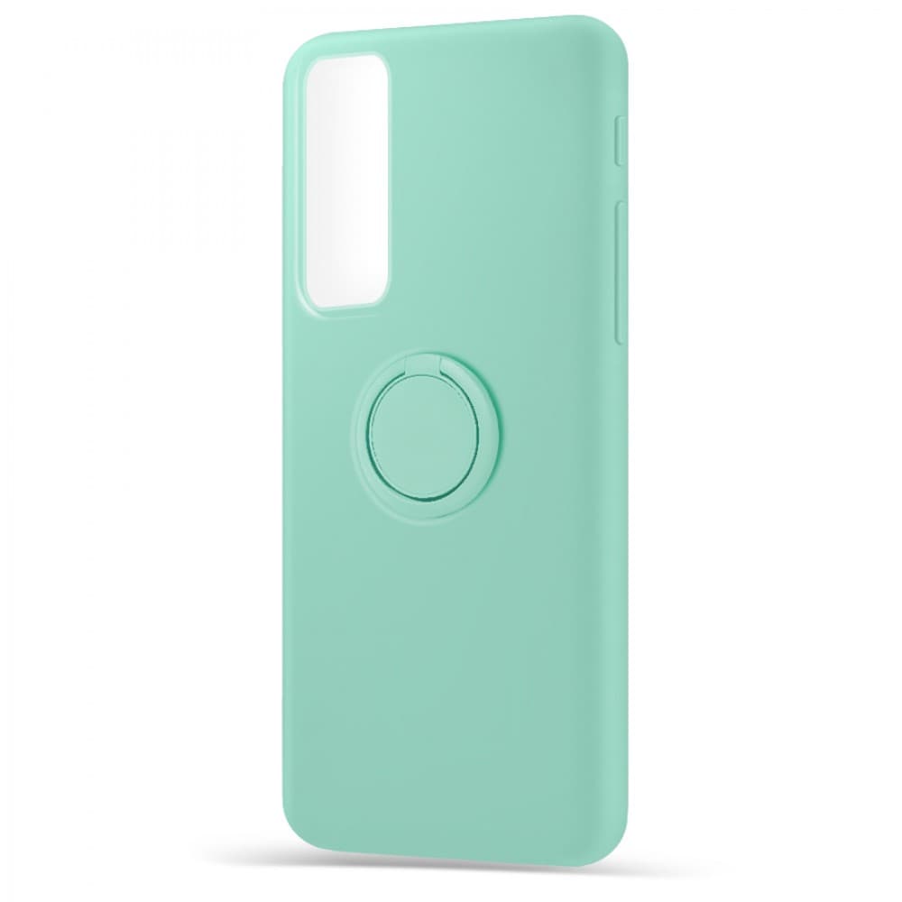 Husa spate pentru Huawei P Smart 2021 - Silicone Ring Turcoaz