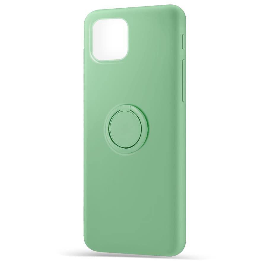 Husa spate pentru Apple iPhone 12 Pro - Silicone Ring Verde