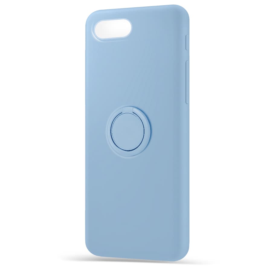 Husa spate pentru Apple iPhone 7 - Silicone Ring Bleu
