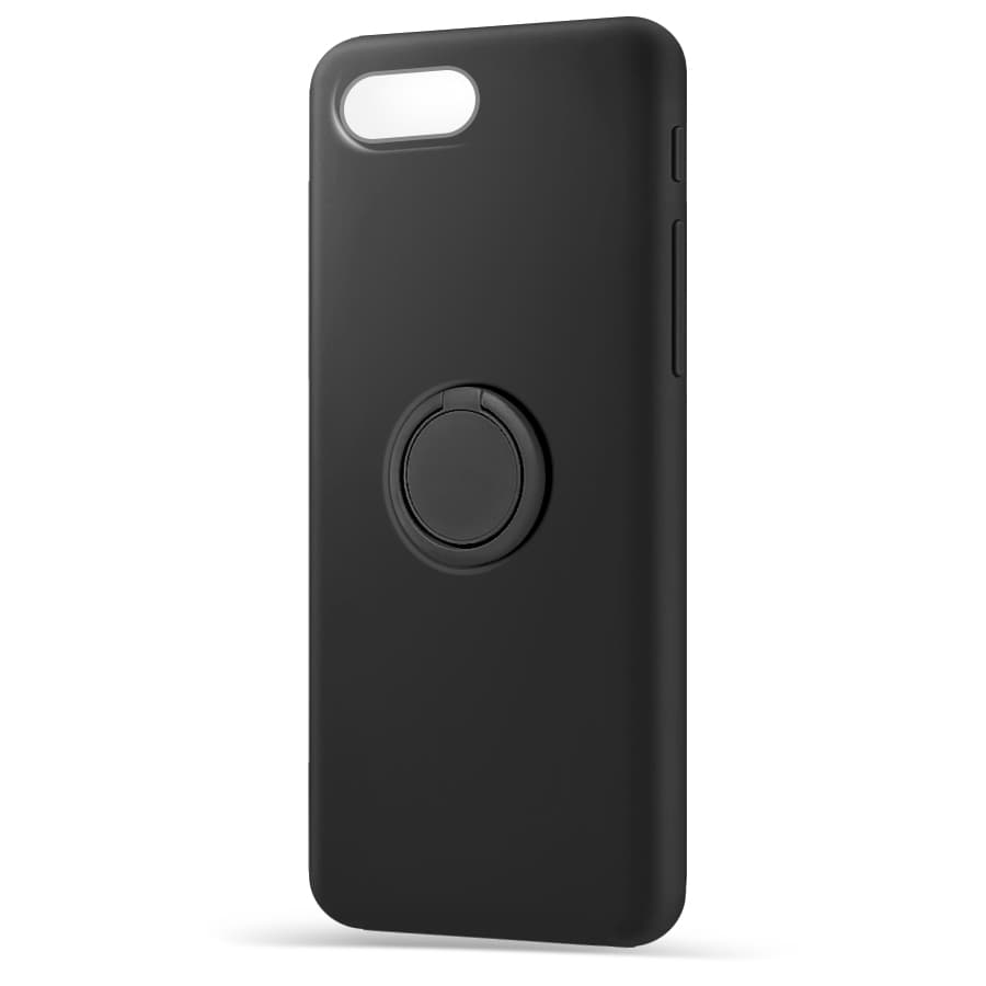 Husa spate pentru Apple iPhone 7 - Silicone Ring Negru