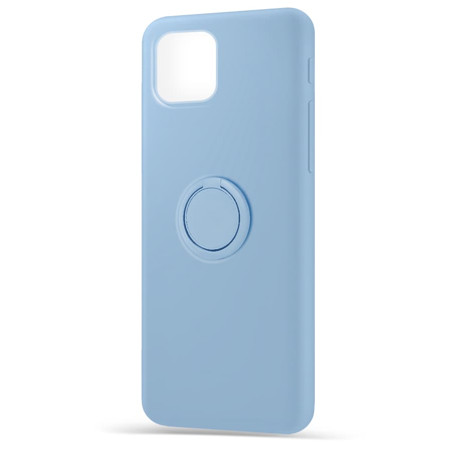 Husa spate pentru Apple iPhone 11 - Silicone Ring Bleu