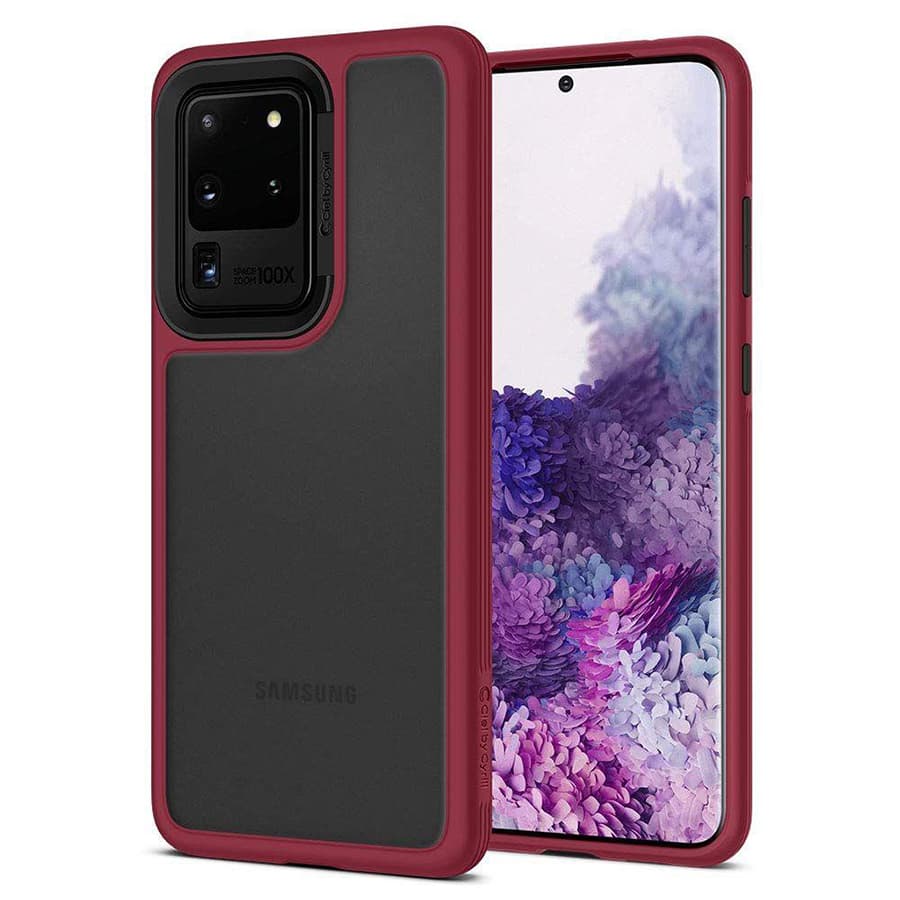 Husa spate pentru Samsung Galaxy S20 Ultra - Spigen Ciel Brick Burgundy