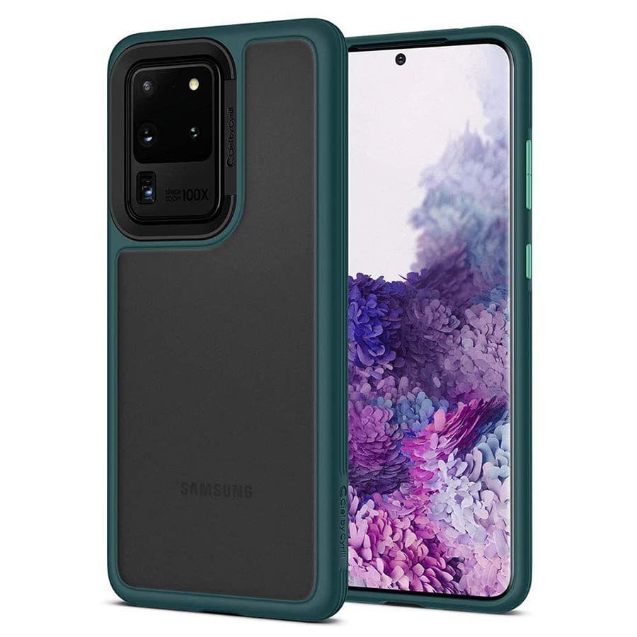 Husa spate pentru Samsung Galaxy S20 Ultra - Spigen Ciel Brick Forest Green