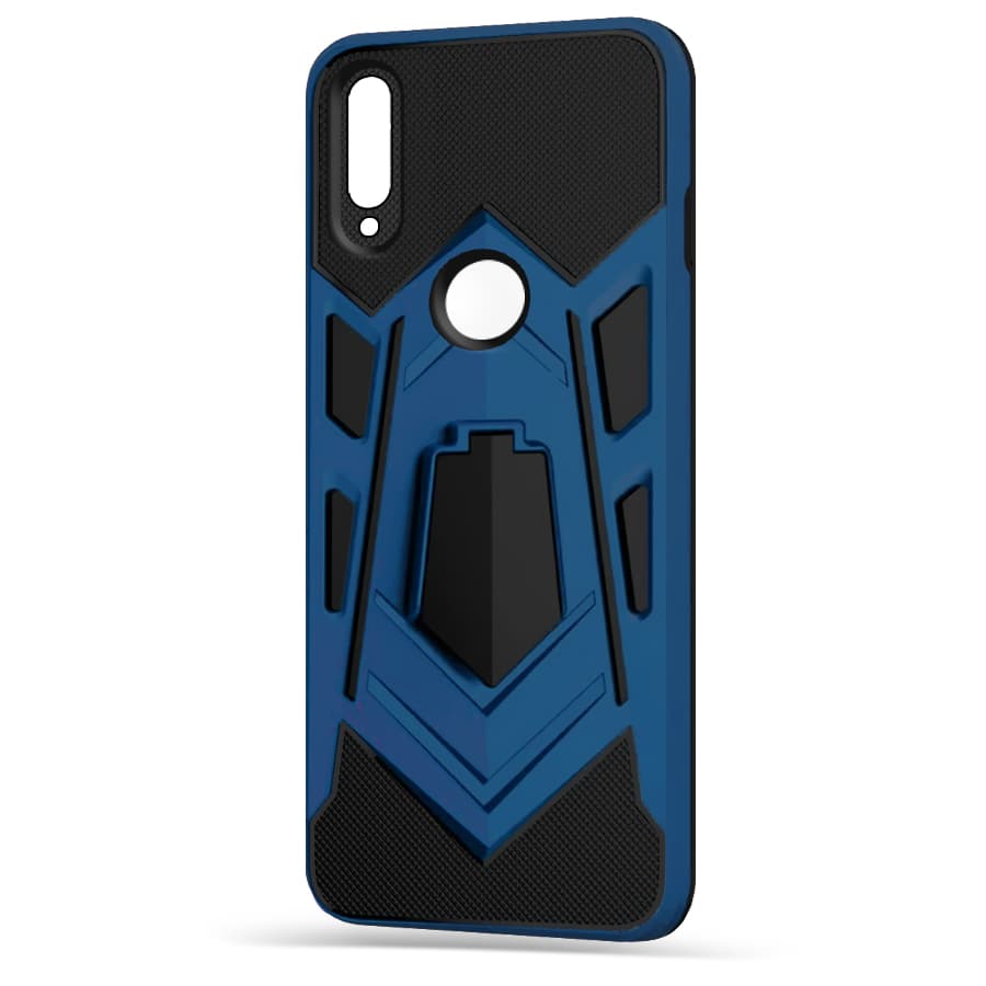 Husa spate pentru Huawei Y7 2019 - Wolf Case Stand Albastru