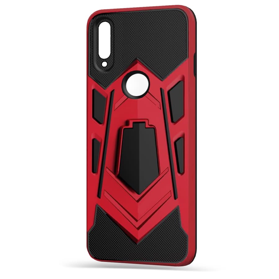 Husa spate pentru Huawei Y7 2019 - Wolf Case Stand Rosu