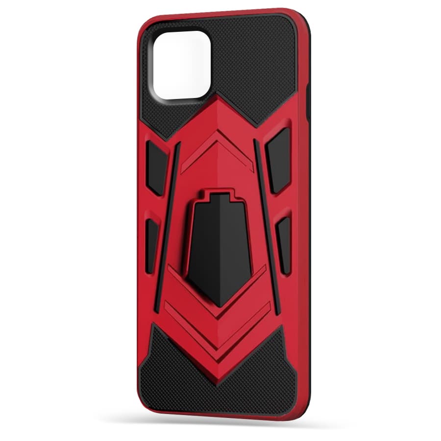 Husa spate pentru iPhone 11 Pro Max - Wolf Case Stand Rosu