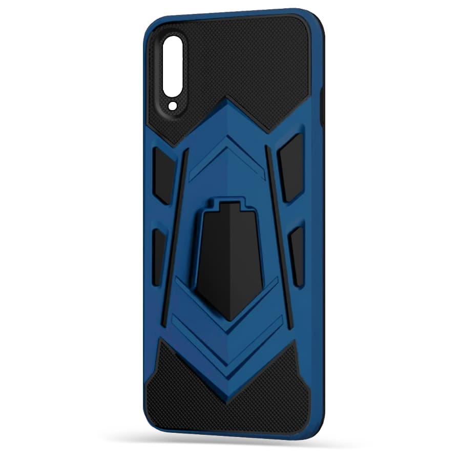 Husa spate pentru Samsung Galaxy A50 - Wolf Case Stand Albastru