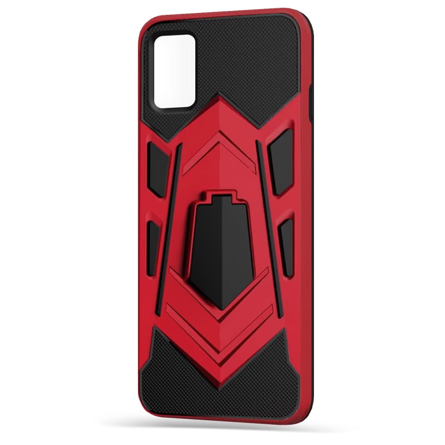 Husa spate pentru Samsung Galaxy A71 - Wolf Case Stand Rosu