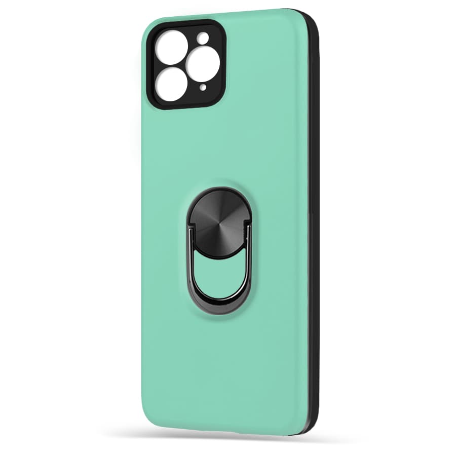Husa spate pentru iPhone 11 Pro Max - WOOP Ring Case Turcoaz