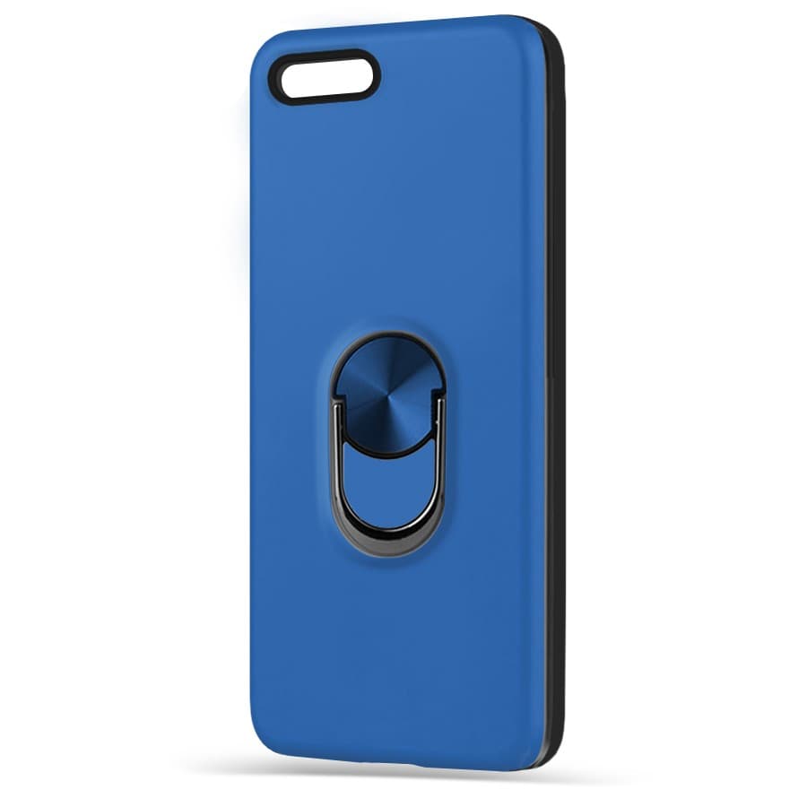 Husa spate pentru iPhone 7 - WOOP Ring Case Albastru