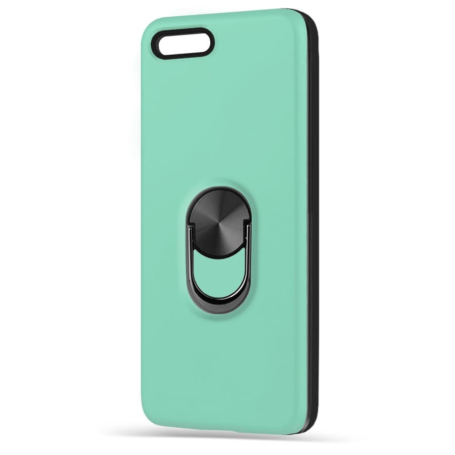 Husa spate pentru iPhone 7 - WOOP Ring Case Turcoaz