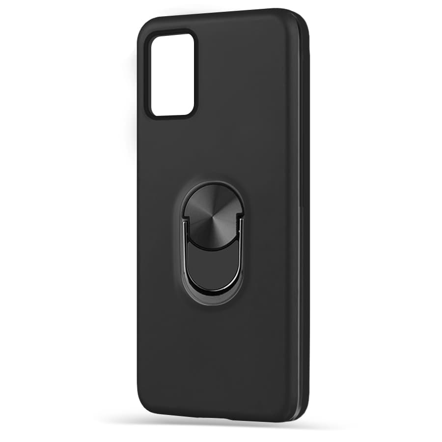Husa spate pentru Samsung Galaxy A03S - WOOP Ring Case Negru