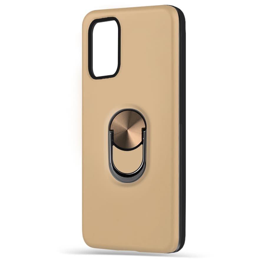 Husa spate pentru Samsung Galaxy A72 - WOOP Ring Case Gold