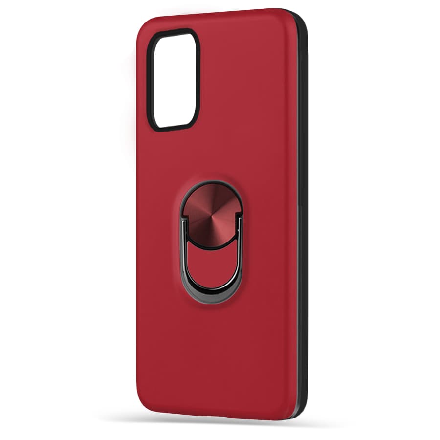 Husa spate pentru Samsung Galaxy A72 - WOOP Ring Case Rosu