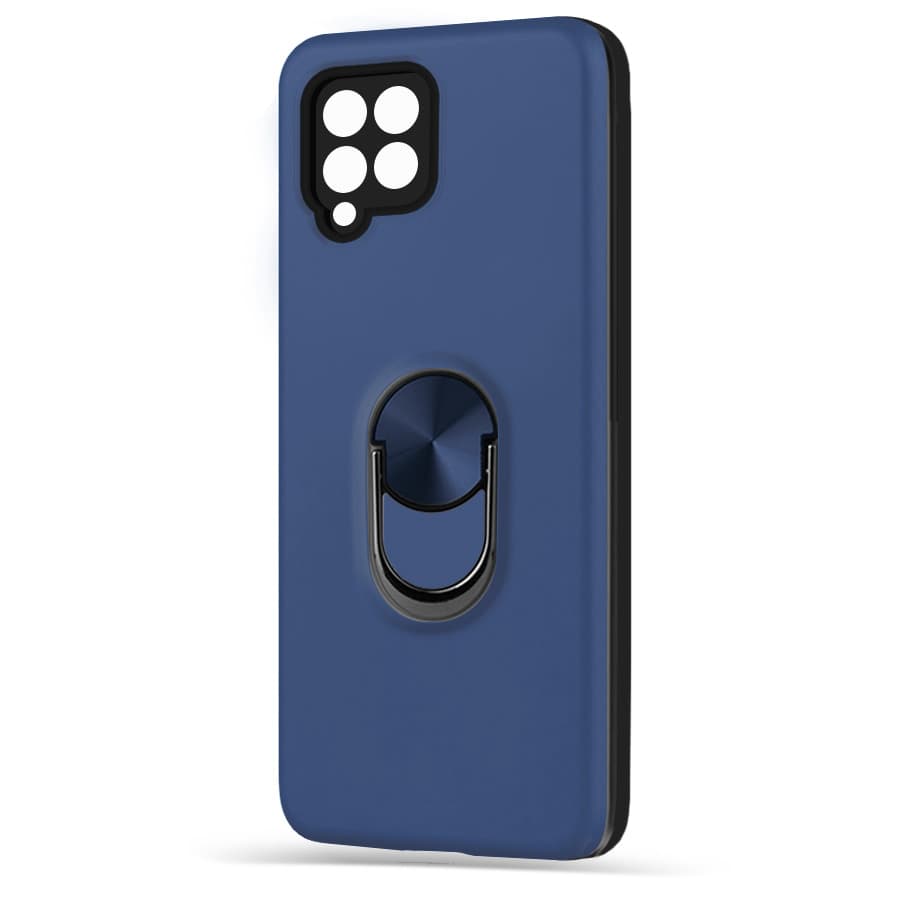 Husa spate pentru Samsung Galaxy A42 5G - WOOP Ring Case Navy