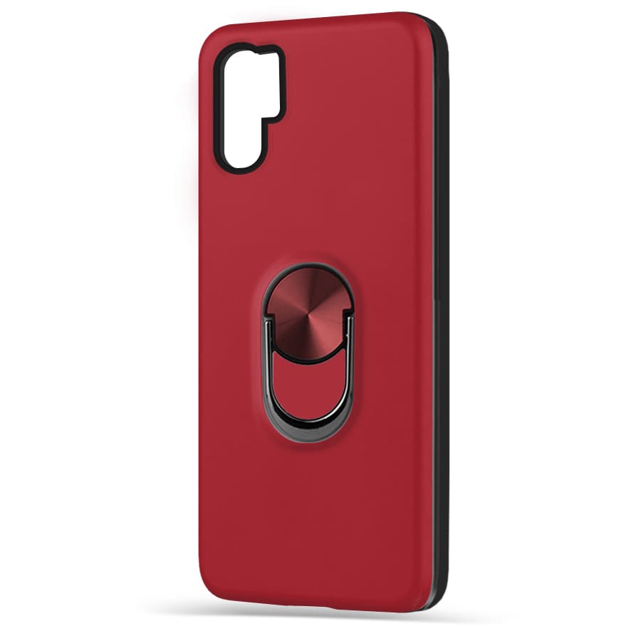 Husa spate pentru Huawei P30 Pro - WOOP Ring Case Rosu
