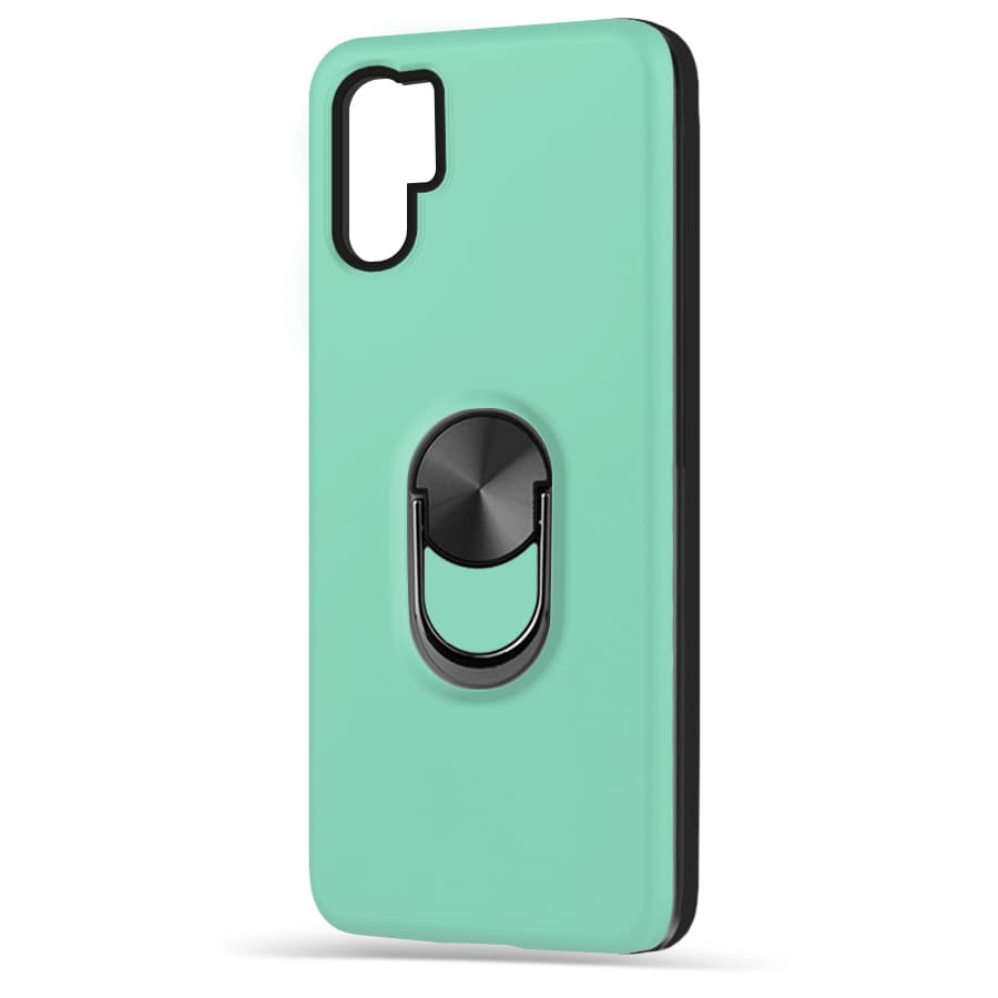 Husa spate pentru Huawei P30 Pro - WOOP Ring Case Turcoaz