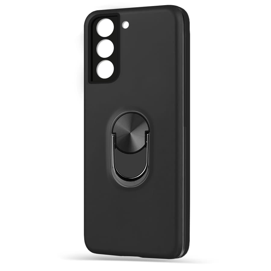 Husa spate pentru Samsung Galaxy S21 - WOOP Ring Case Negru