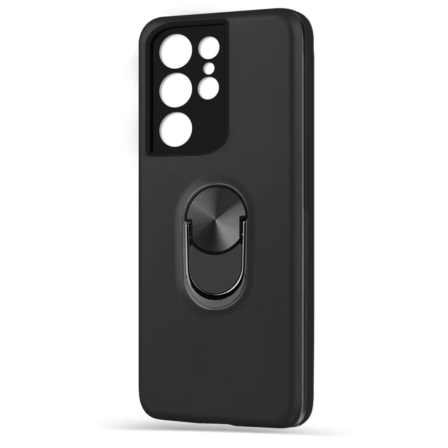 Husa spate pentru Samsung Galaxy S21 Ultra - WOOP Ring Case Negru