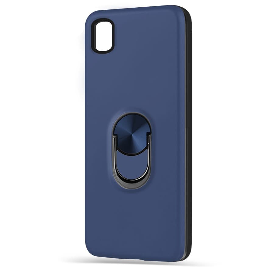 Husa spate pentru Samsung Galaxy A01 Core 2020 - WOOP Ring Case Navy