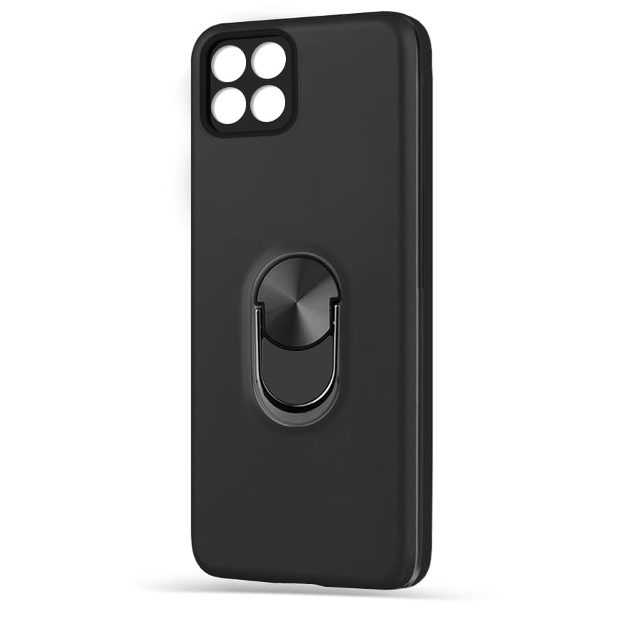 Husa spate pentru Samsung Galaxy A22 5G - WOOP Ring Case Negru