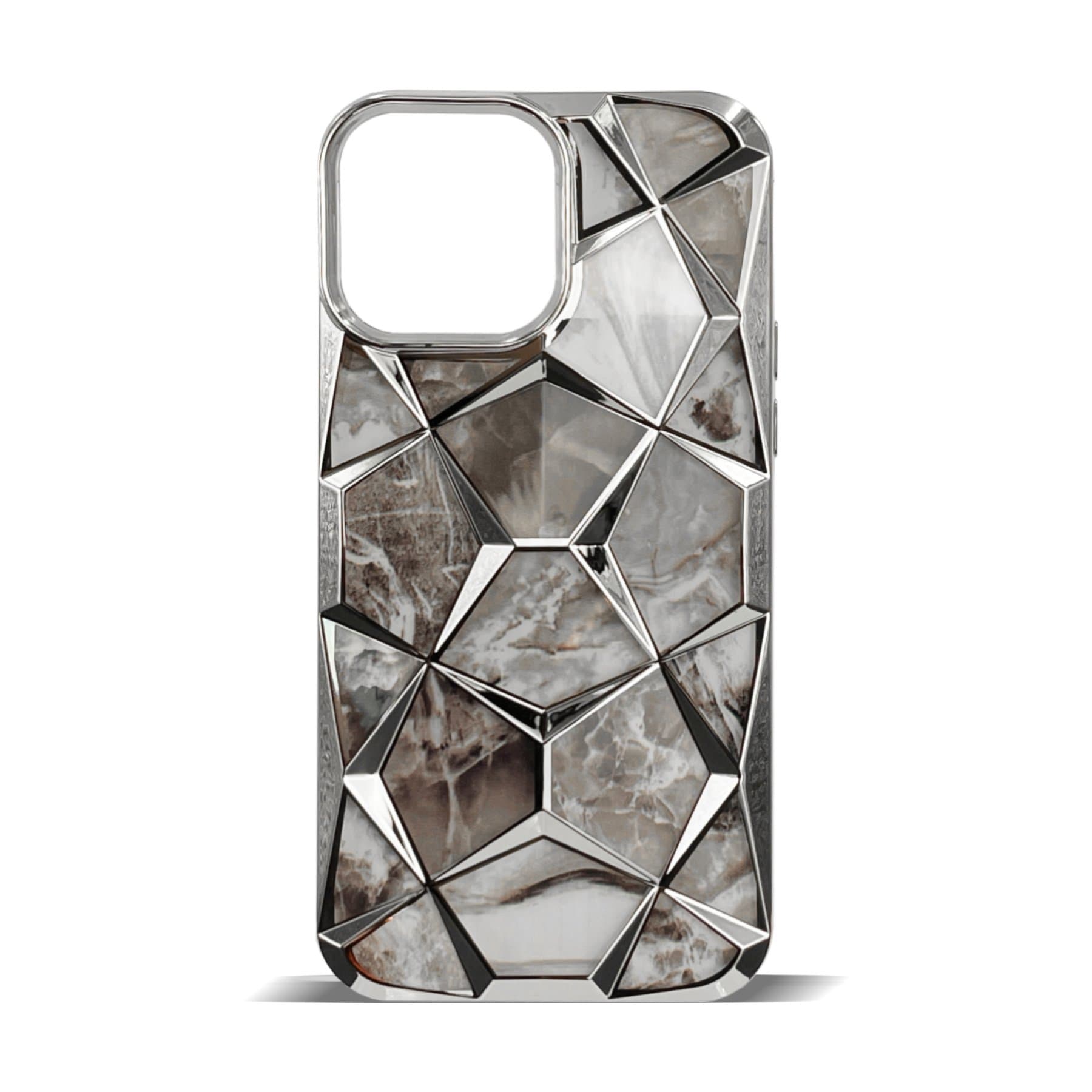 Husa spate pentru iPhone 16 Pro Max - Yoop Case Argintiu