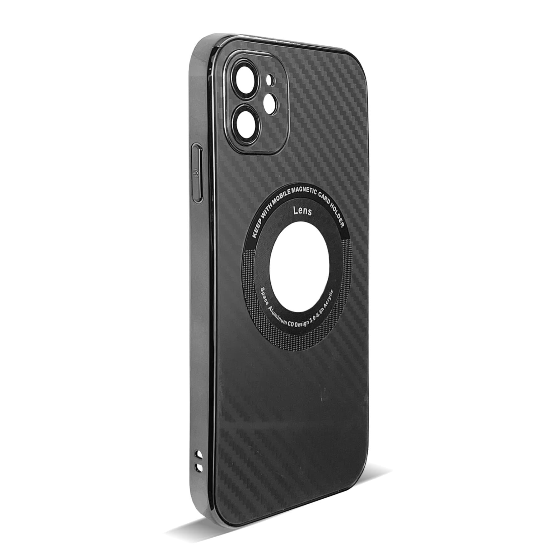 Husa spate pentru iPhone 11- Carbon Case Negru