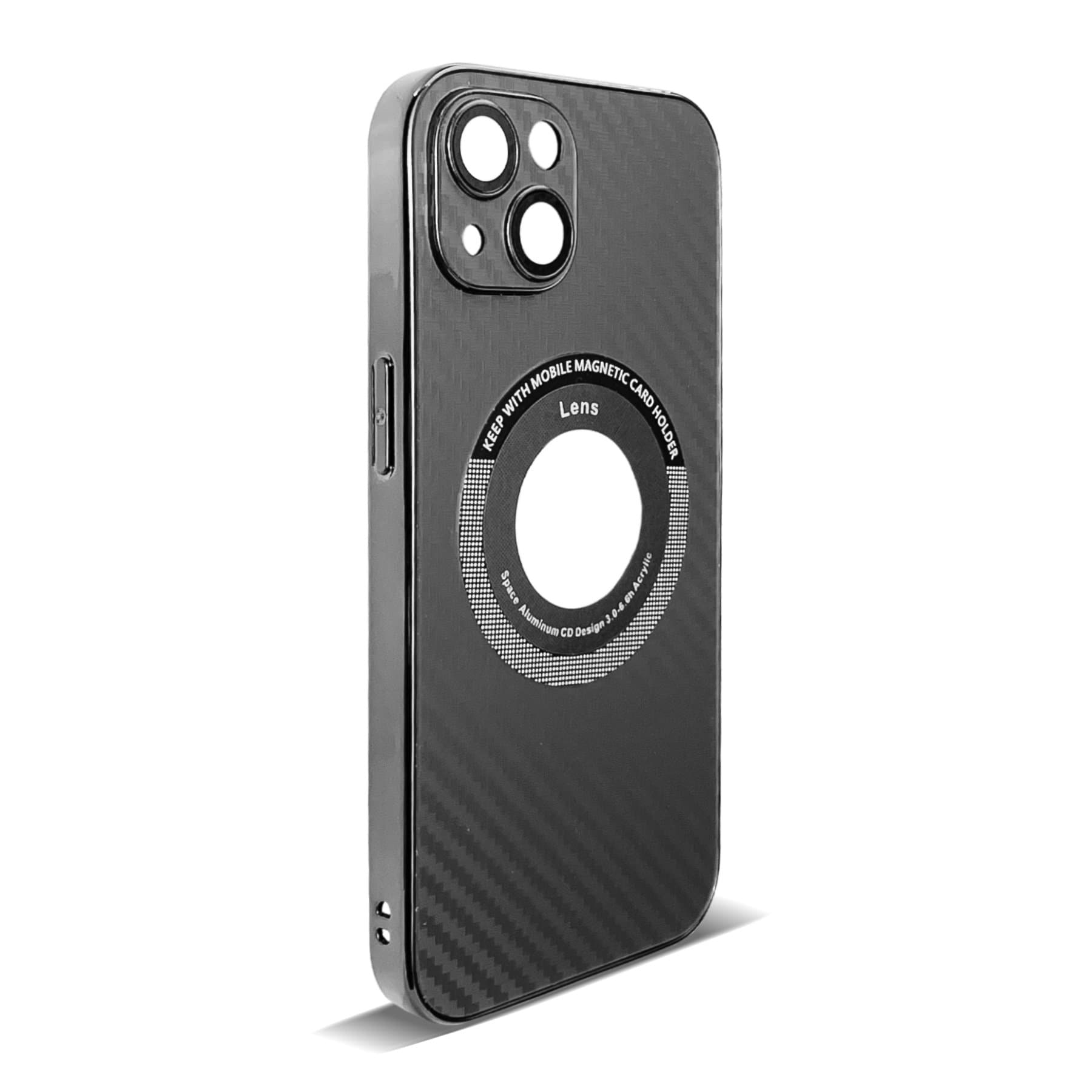 Husa spate pentru iPhone 14- Carbon Case Negru