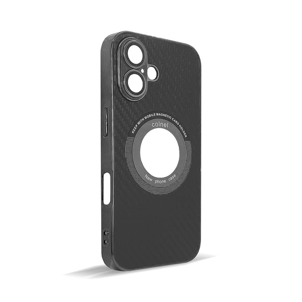 Husa spate pentru iPhone 16- Carbon Case Negru