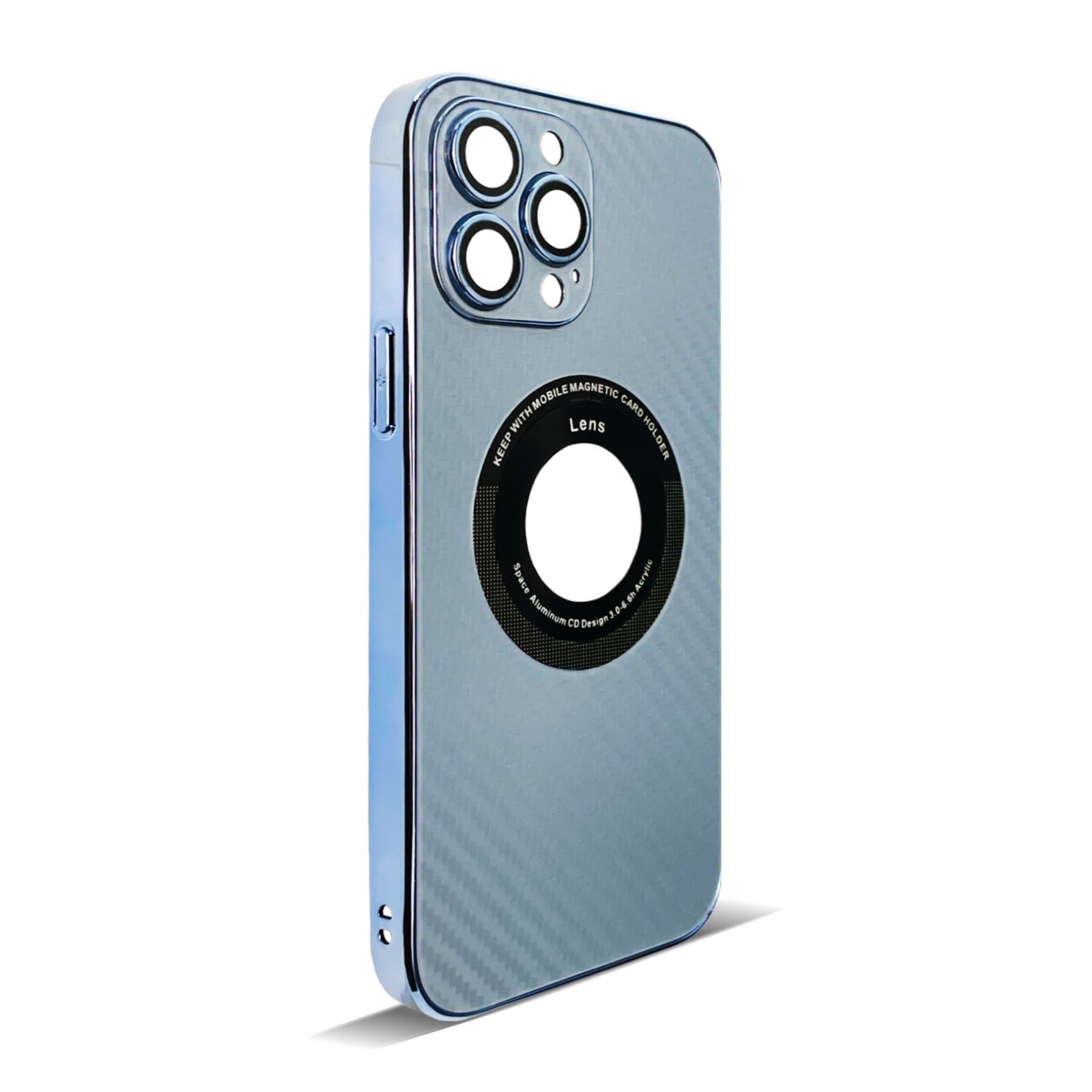 Husa spate pentru iPhone 16 Pro Max - Carbon Case Bleu