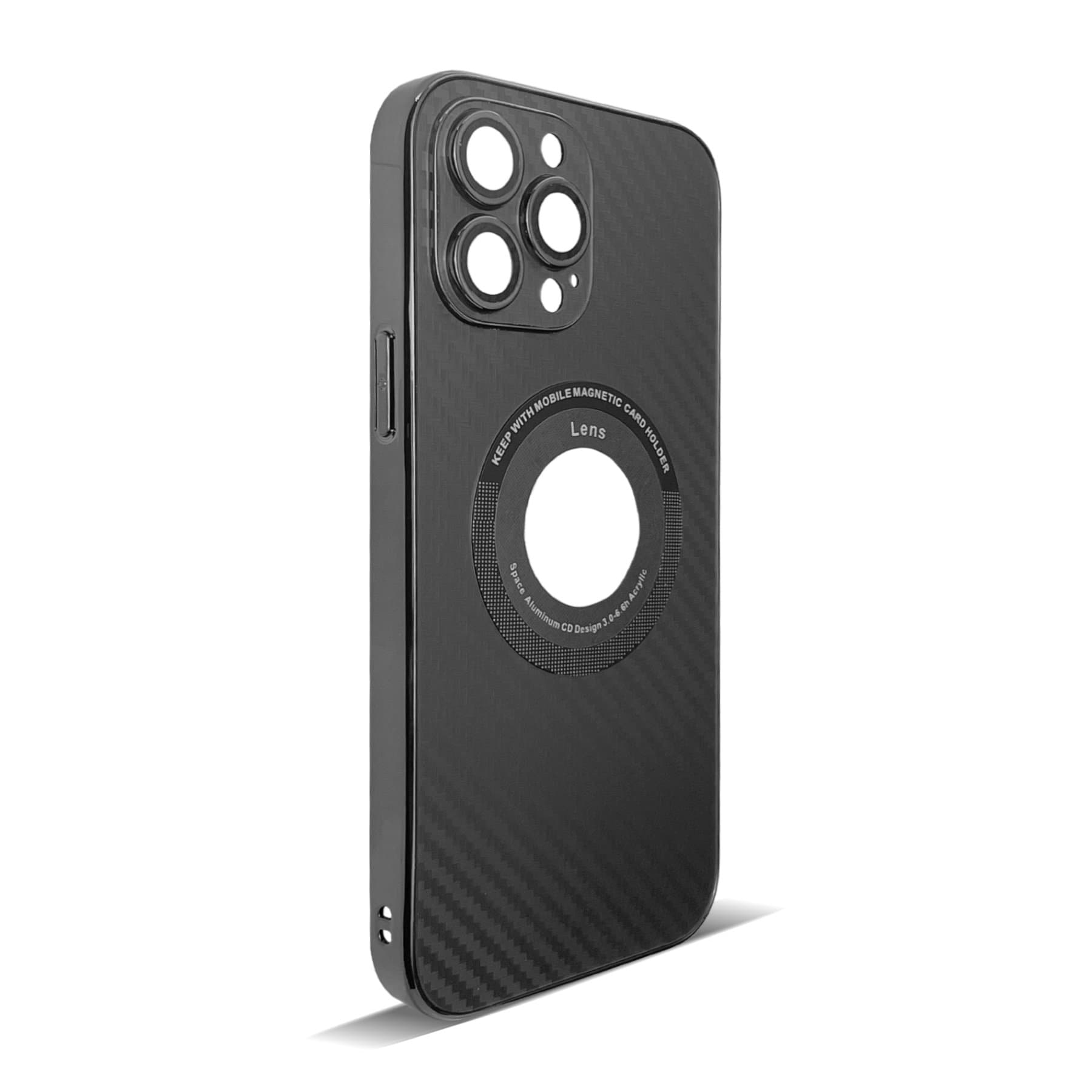 Husa spate pentru iPhone 16 Pro Max - Carbon Case Negru