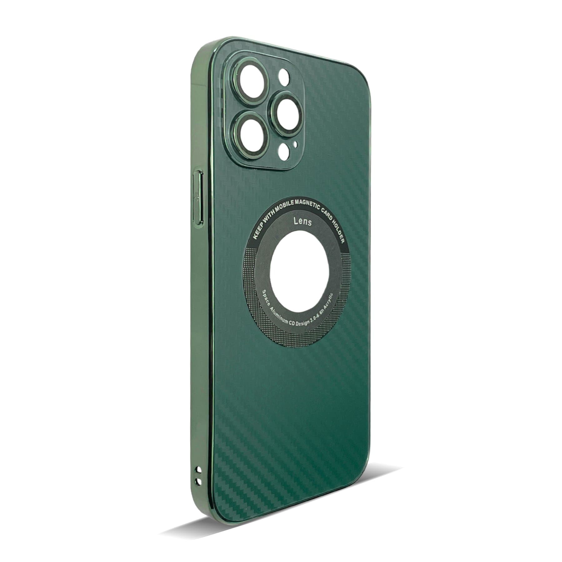 Husa spate pentru iPhone 16 Pro Max - Carbon Case Verde
