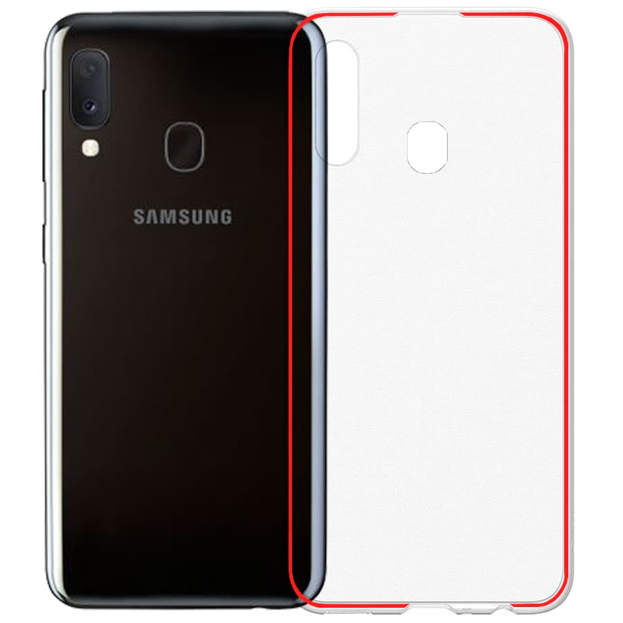 Husa spate pentru Samsung A20e - Indigo Rosu