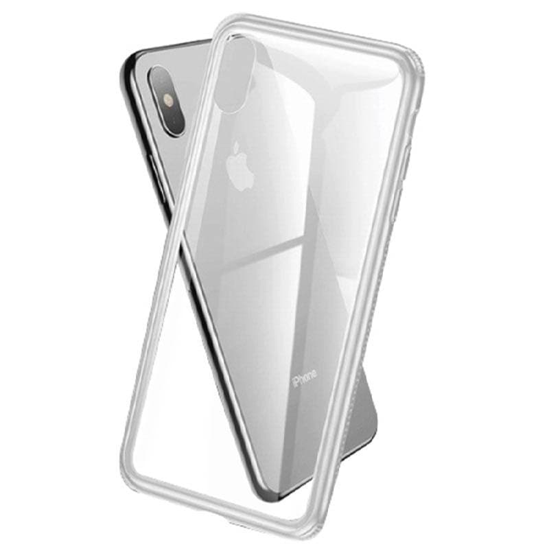 Husa spate pentru Apple iPhone XS - Baseus See-Through Alb