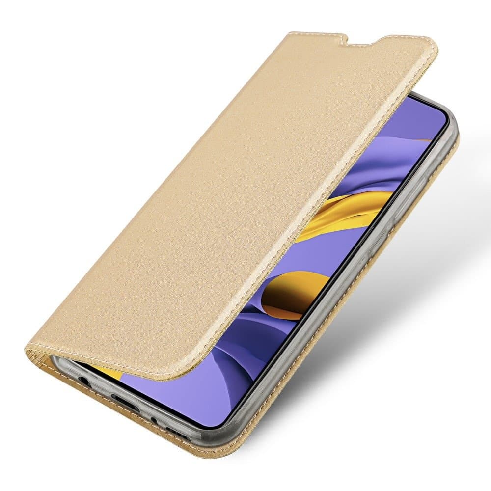 Husa Carte pentru Samsung Galaxy A12 - Dux Ducis Gold