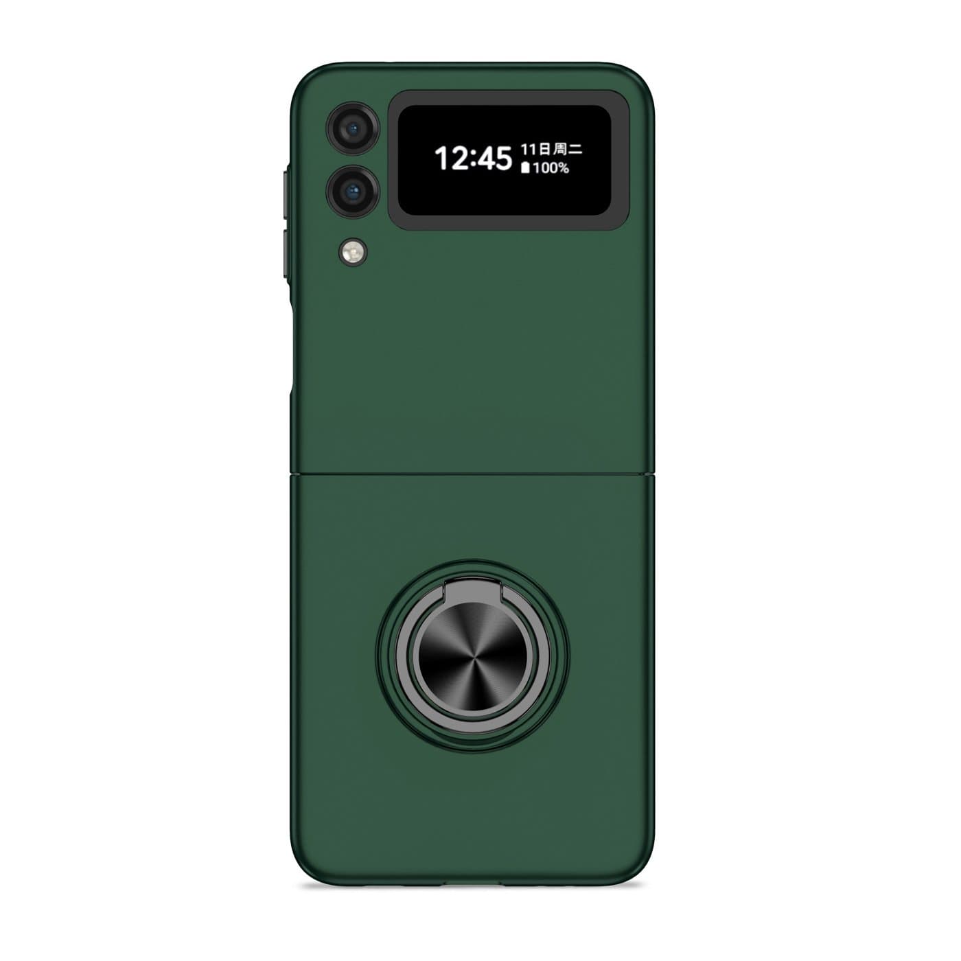 Husa spate pentru Samsung Galaxy Z Flip3 - Ring Slim Case Verde