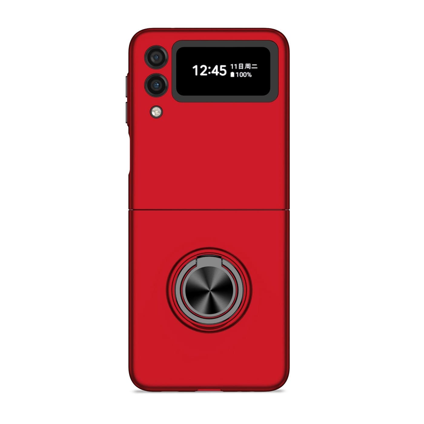 Husa spate pentru Samsung Galaxy Z Flip3 - Ring Slim Case Rosu