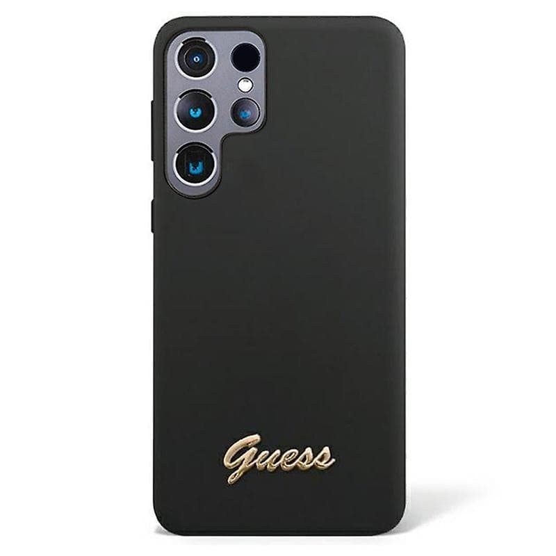 Husa spate pentru Samsung Galaxy S23 - Guess metal logo Negru
