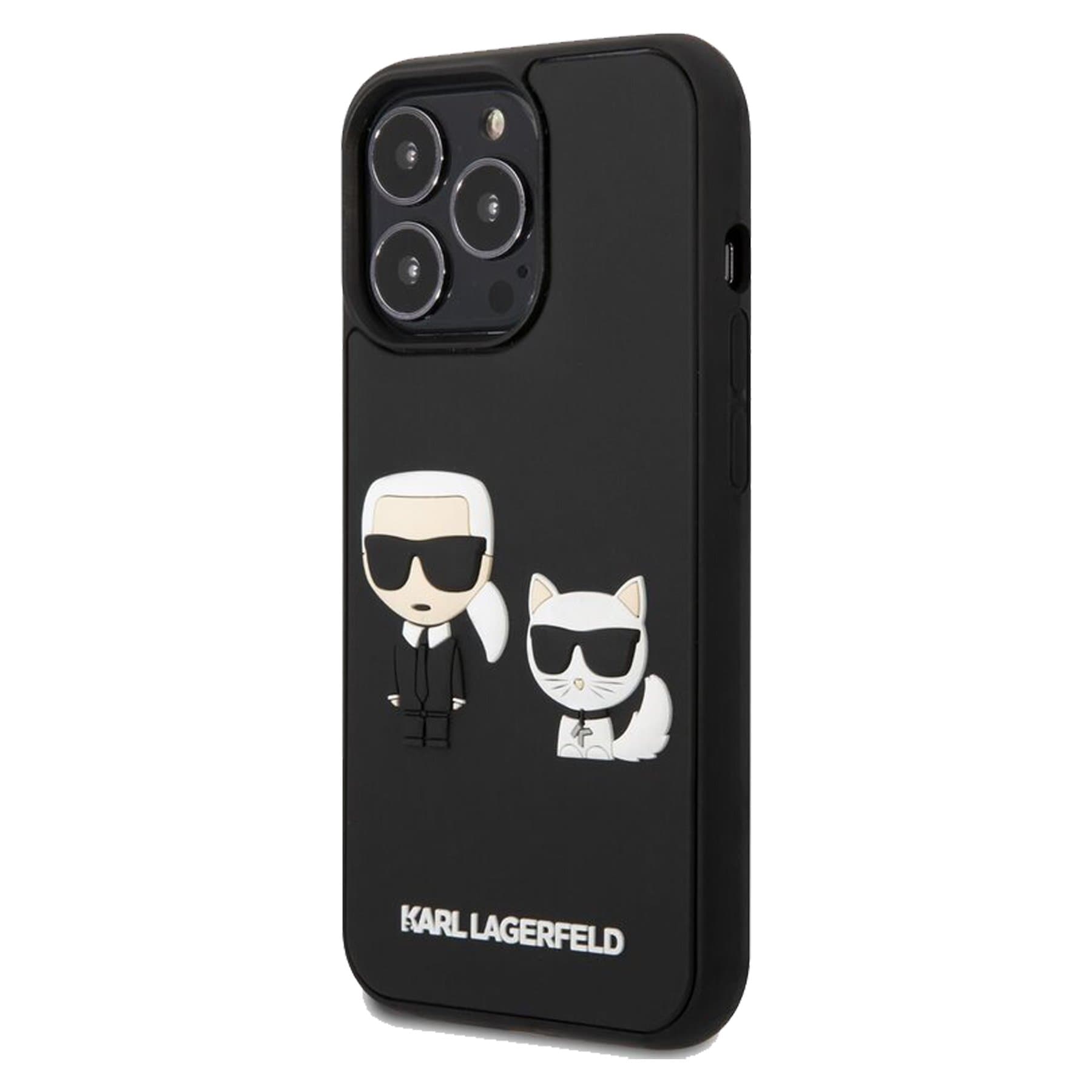 Husa spate pentru iPhone 13 Pro - Iconic Silicon Karl Lagerfeld Negru