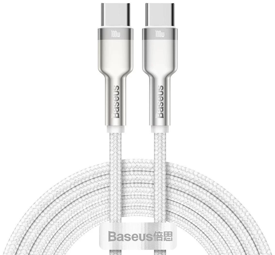 Cablu Baseus Cafule Type C - type C 100W 2 metri Alb