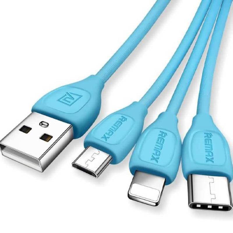 Cablu de date 3 in 1 microUSB / Type-C /pentru iPhone Remax RC-050th
