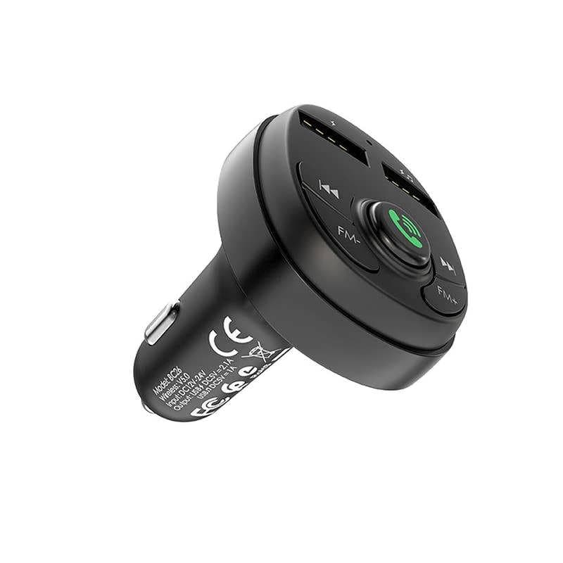 Incarcator auto Borofone BC26 cu modulator FM MP3 Player 2 x USB Fast Charge