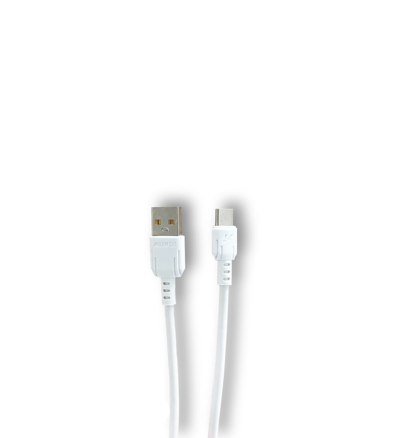 Cablu de date / incarcare Modem Cat Type C Fast Charging 1m - Alb