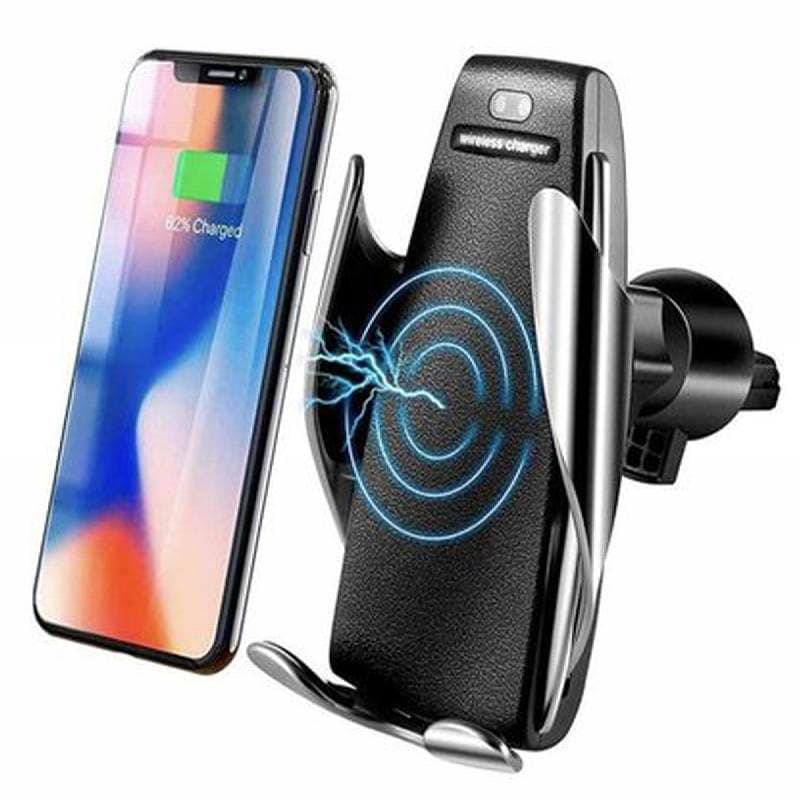Suport telefon cu Incarcator Wireless auto pentru ventilatie - Smart Sensor S5