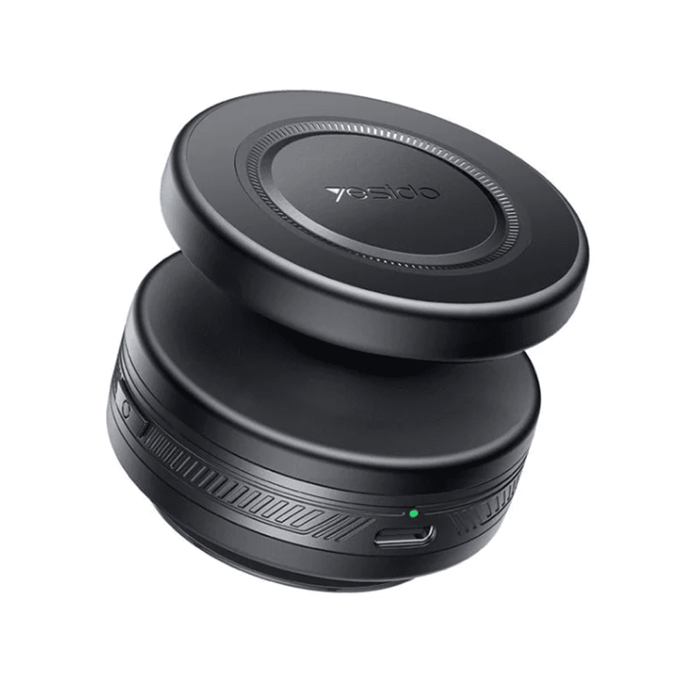 Suport auto magnetic, cu ventuza electrica, pentru telefon cu incarcare Wireless - Yesido C224