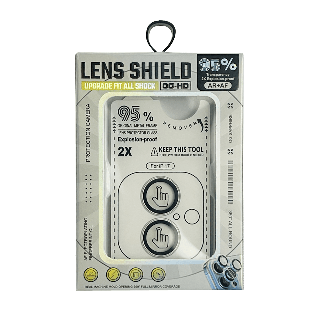 Protectie camera foto Shock pentru iPhone 17 - Silver