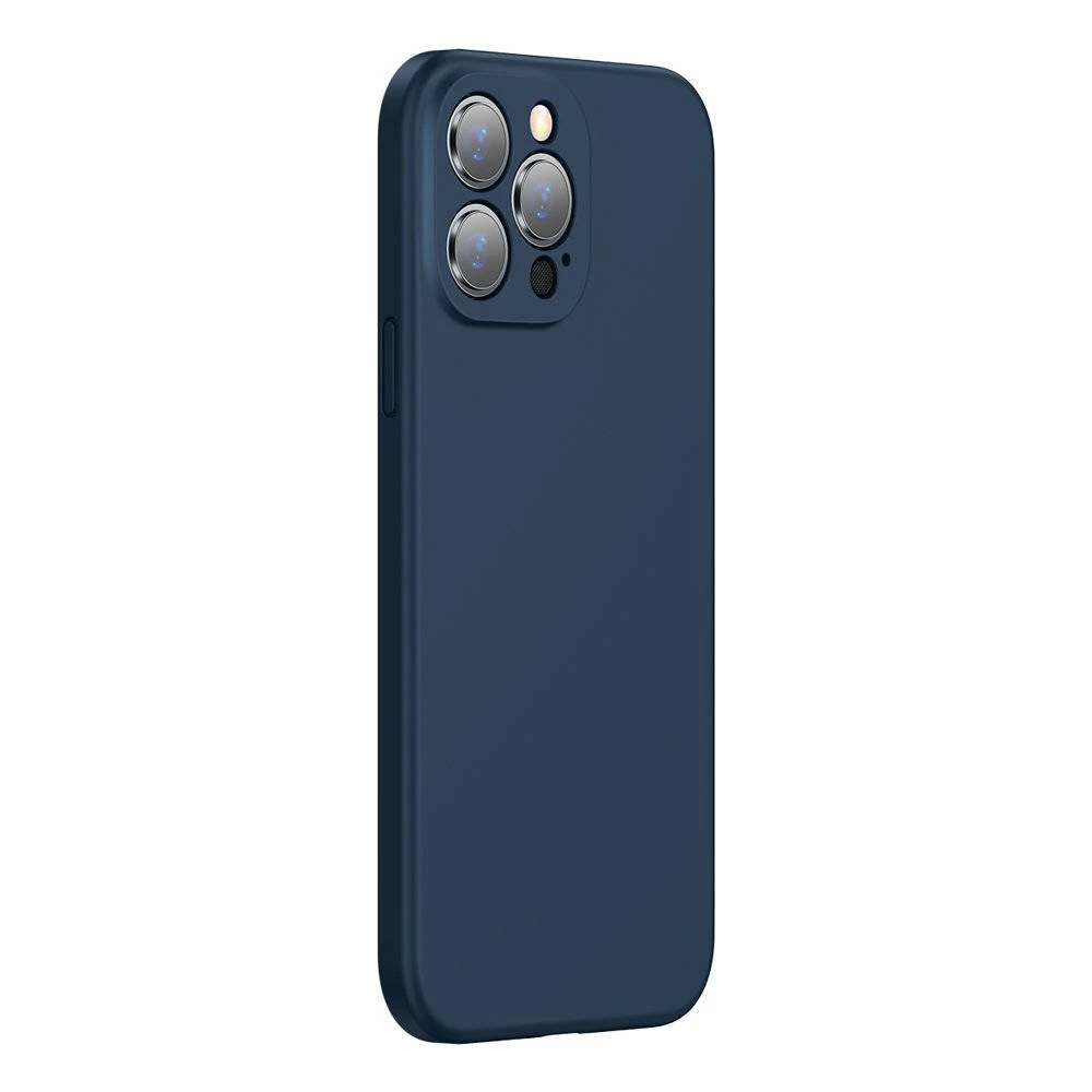 Husa spate pentru iPhone 12 Pro Baseus Liquid Silica Gel - Albastru